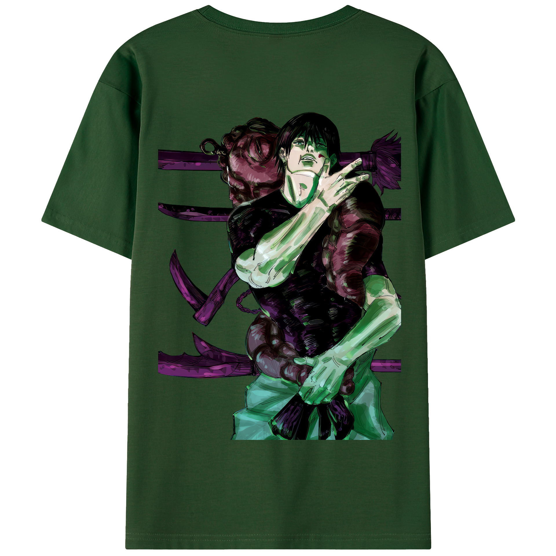 （画像用） 呪術廻戦 Jujutsu Kaisen 綿100％半袖Tシャツ（背面プリント）